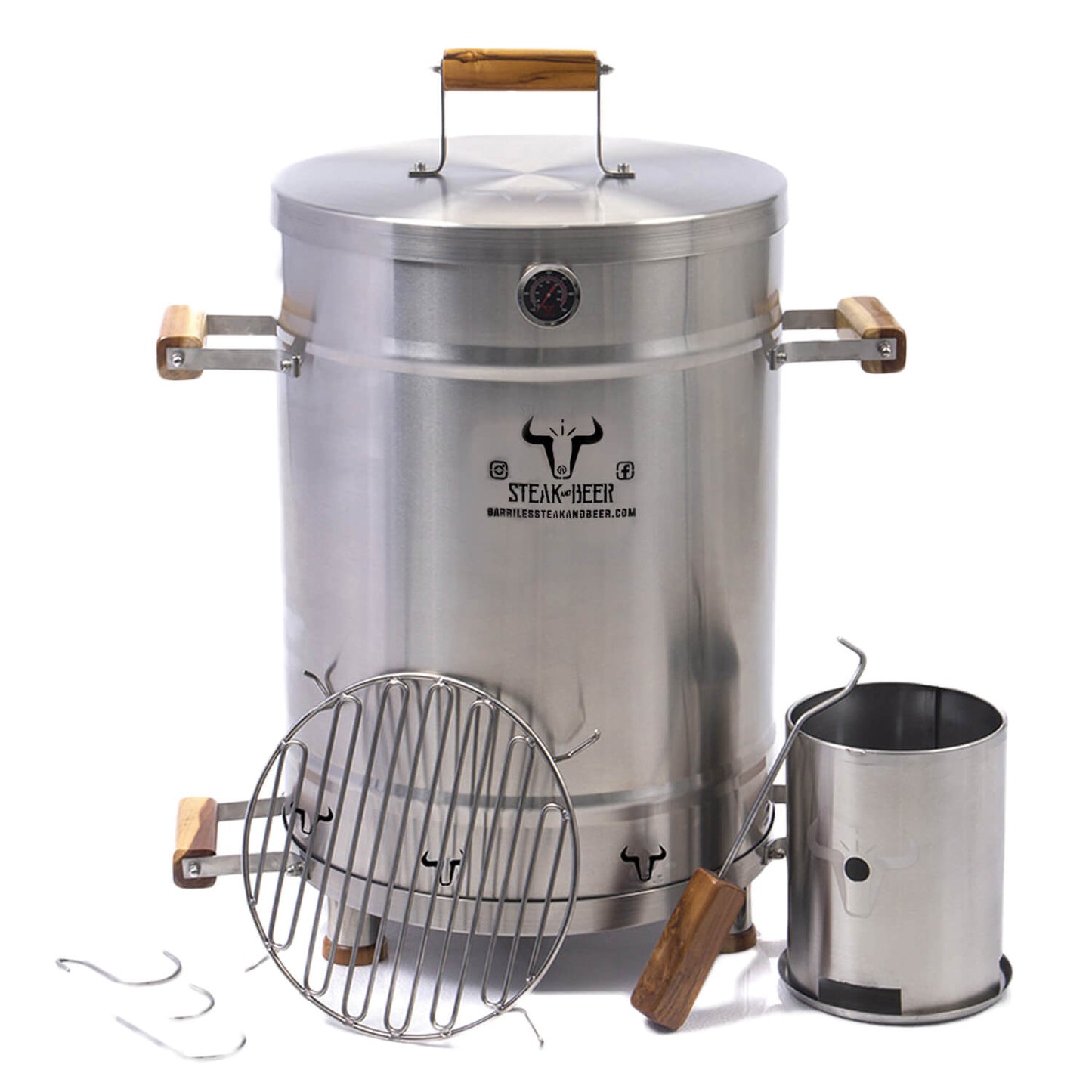 Barril Asador en Acero inoxidable