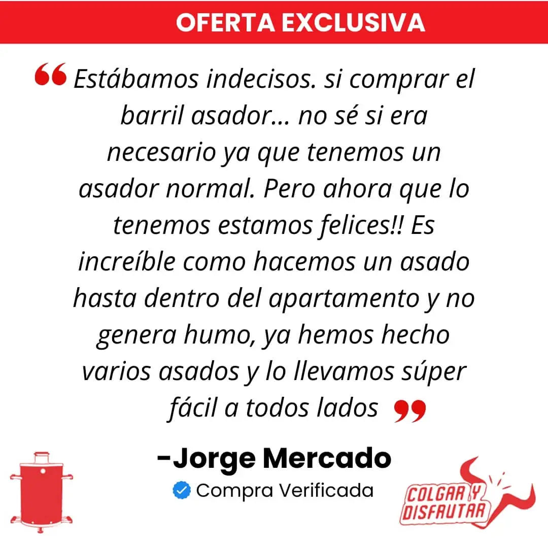 Barril Asador en Acero inoxidable